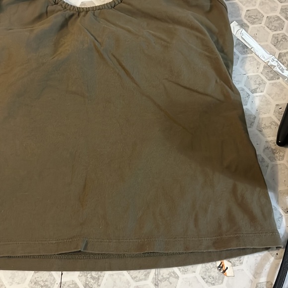 Banana Republic Medium Green Stretch Halter Top Sleeveless Tank - Picture 3 of 5